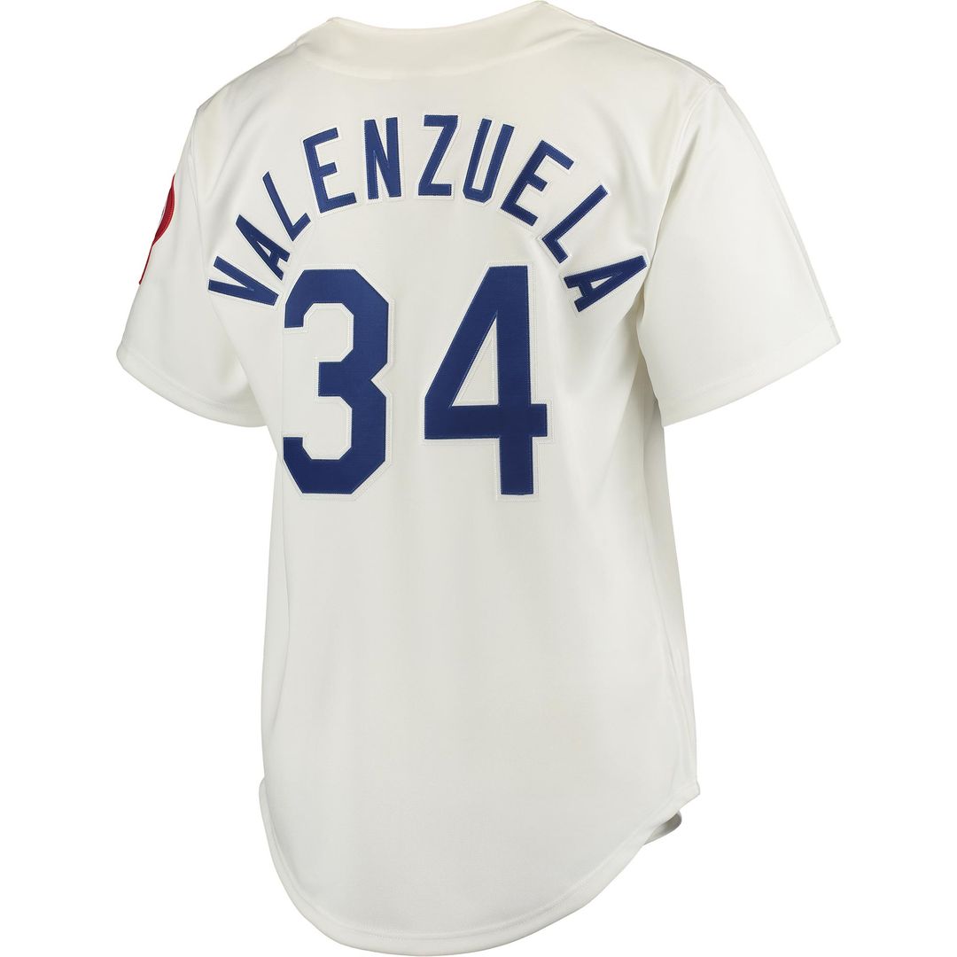 Los Angeles Dodgers Fernando Valenzuela Mitchell & Ness Authentic Jersey - White Team Jersey Sports Fan Apparel