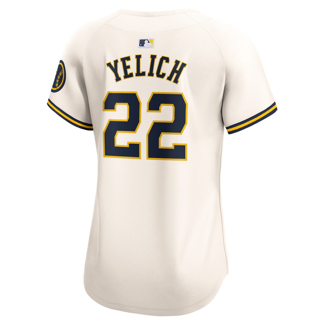 Milwaukee Brewers Christian Yelich Nike Women's Home Limited Player Jersey - Cream Team Jersey Sports Fan Apparel