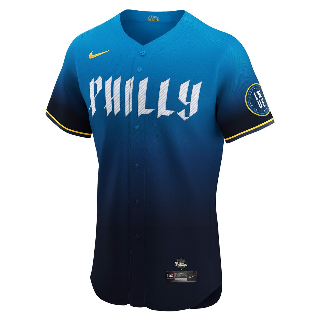 Philadelphia Phillies Trea Turner Nike City Connect Elite Jersey - Navy Team Jersey Sports Fan Apparel