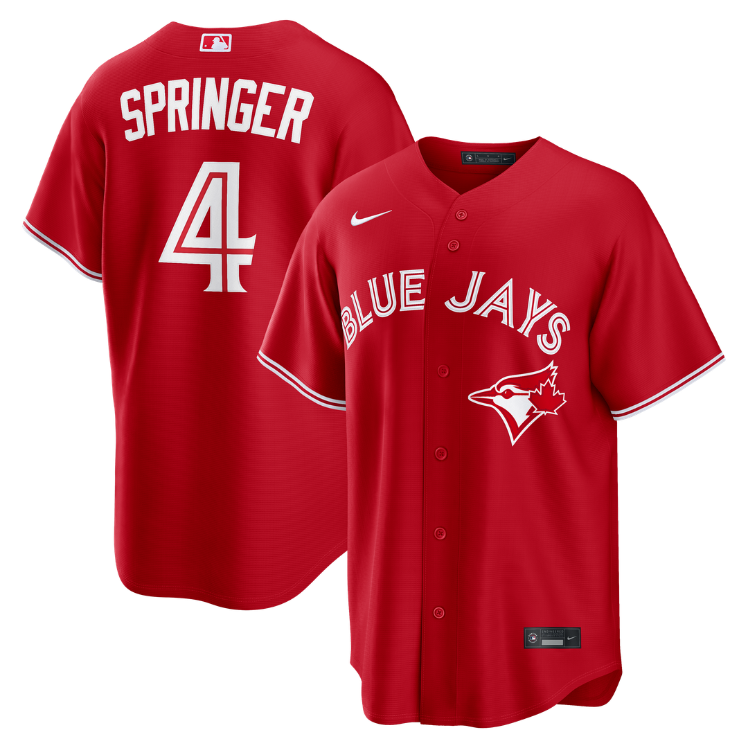 Toronto Blue Jays George Springer Nike Canada Day Replica Jersey - Red Team Jersey Sports Fan Apparel