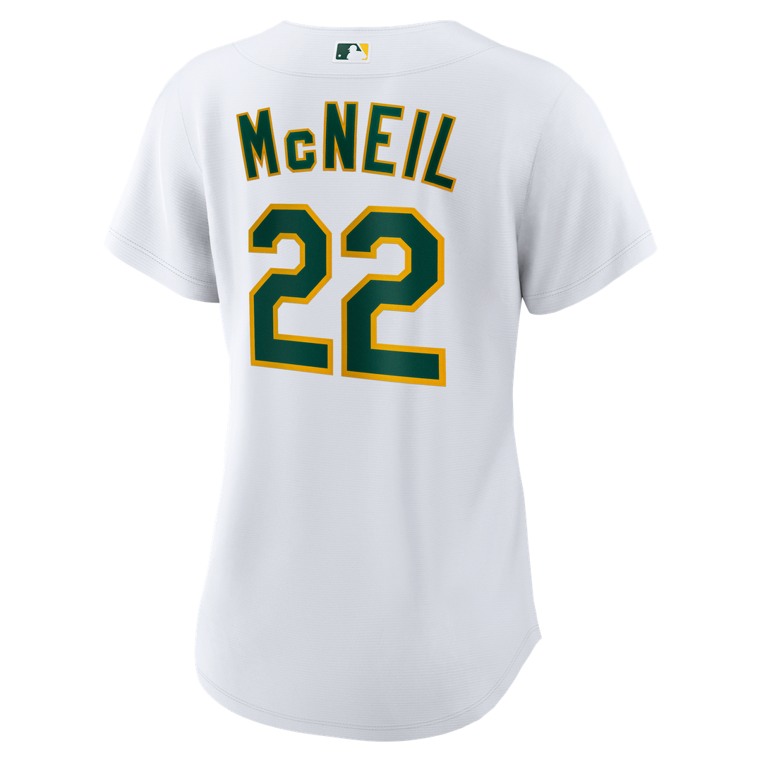 Athletics Jeff McNeil Nike Women's Home Replica Jersey - White Team Jersey Sports Fan Apparel