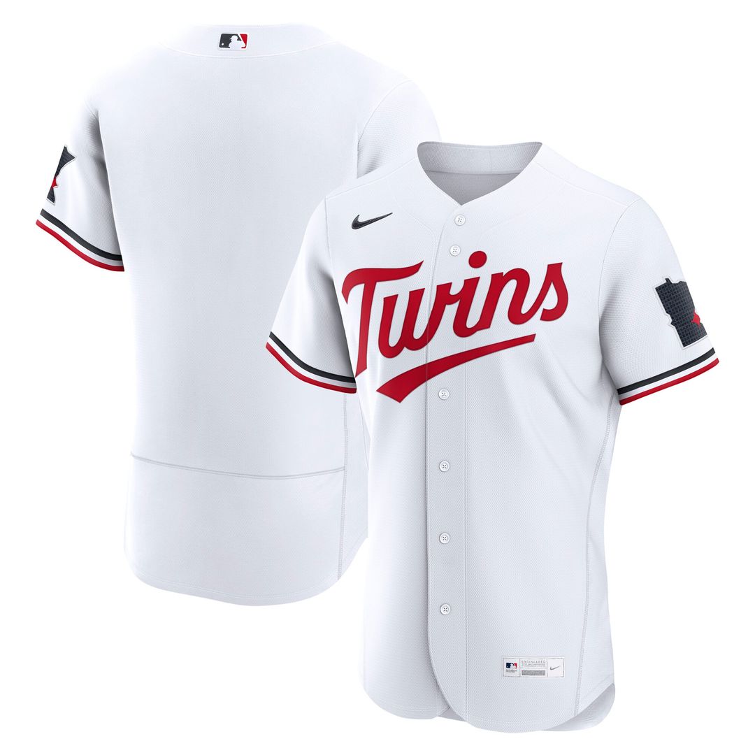 Minnesota Twins Nike Home Authentic Jersey - White Team Jersey Sports Fan Apparel