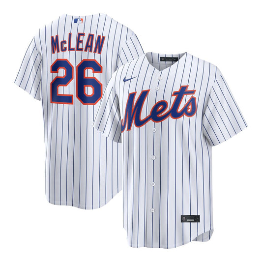 New York Mets Nolan McLean Nike Home Replica Jersey - White Team Jersey Sports Fan Apparel