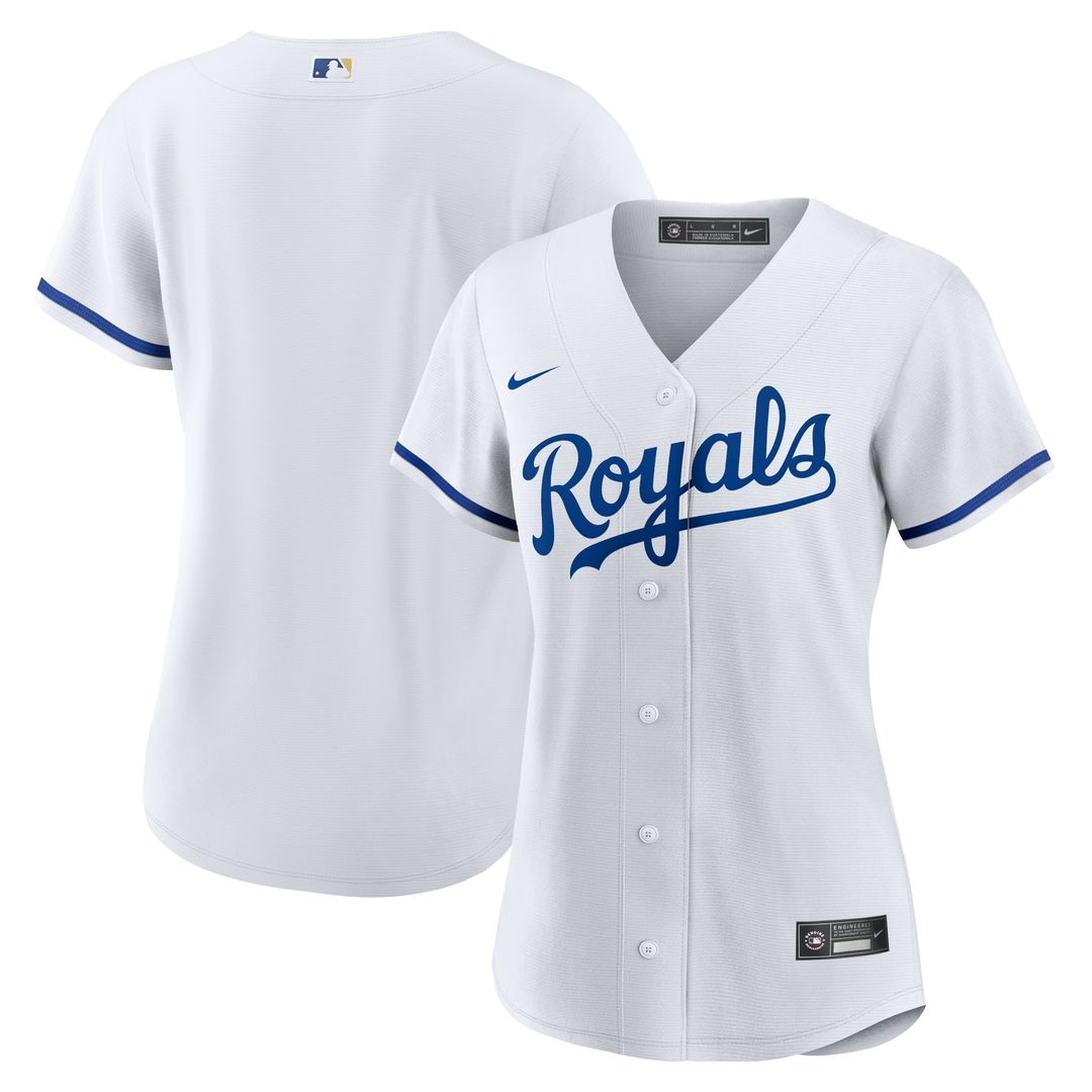 Kansas City Royals Nike Women's Home Replica Team Logo Jersey - White Team Jersey Sports Fan Apparel