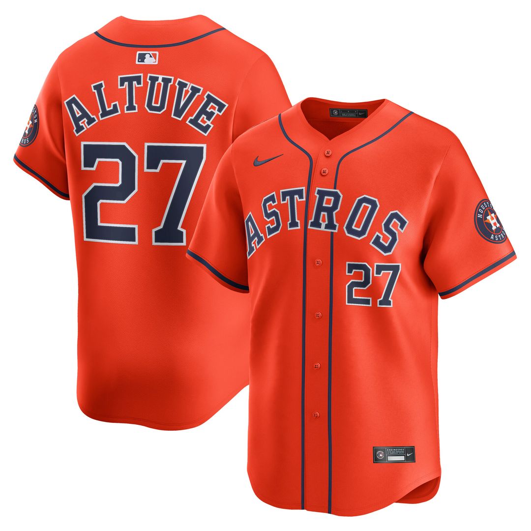 Houston Astros Jose Altuve Nike Home Limited Player Jersey - White Team Jersey Sports Fan Apparel