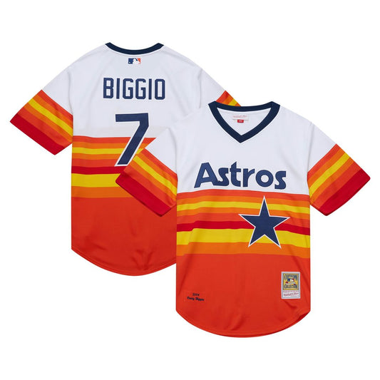 Houston Astros Craig Biggio Mitchell & Ness 2004 Cooperstown Authentic Throwback Jersey - White Team Jersey Sports Fan Apparel