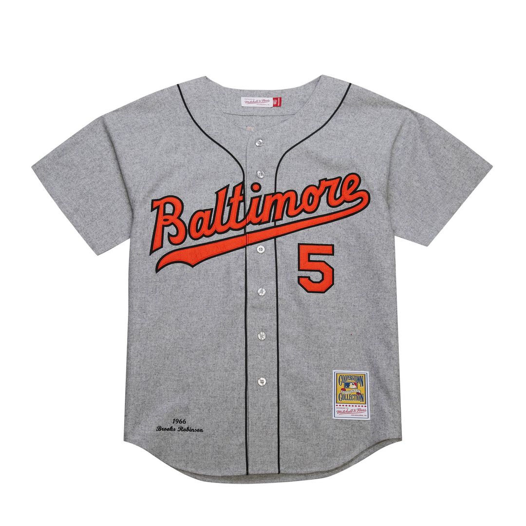Baltimore Orioles Brooks Robinson Mitchell & Ness Cooperstown 1966 Authentic Jersey - Gray Team Jersey Sports Fan Apparel