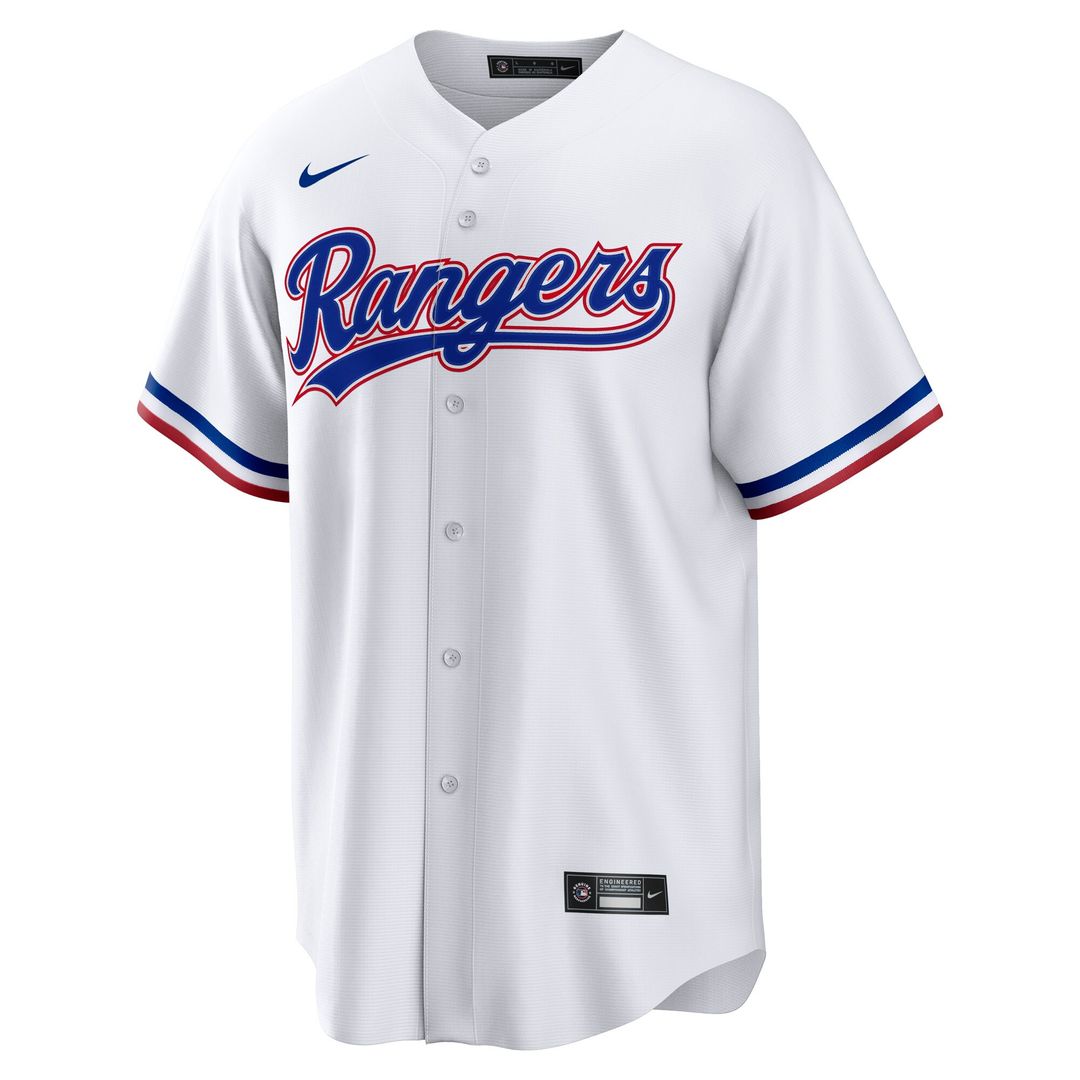Texas Rangers Josh Smith Nike Home Replica Jersey - White Team Jersey Sports Fan Apparel