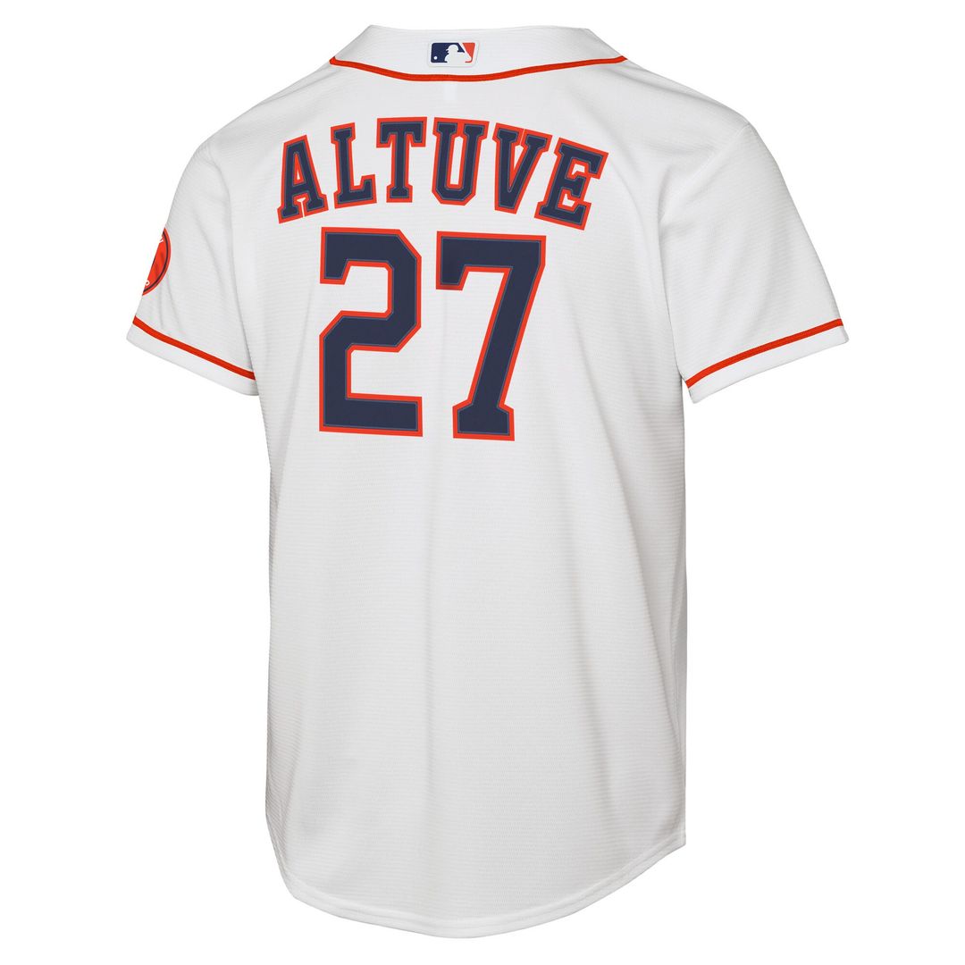 Houston Astros Jose Altuve Nike Youth Home Stadium Jersey - White Team Jersey Sports Fan Apparel