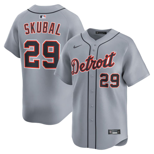 Detroit Tigers Tarik Skubal Nike Road Limited Jersey - Gray Team Jersey Sports Fan Apparel