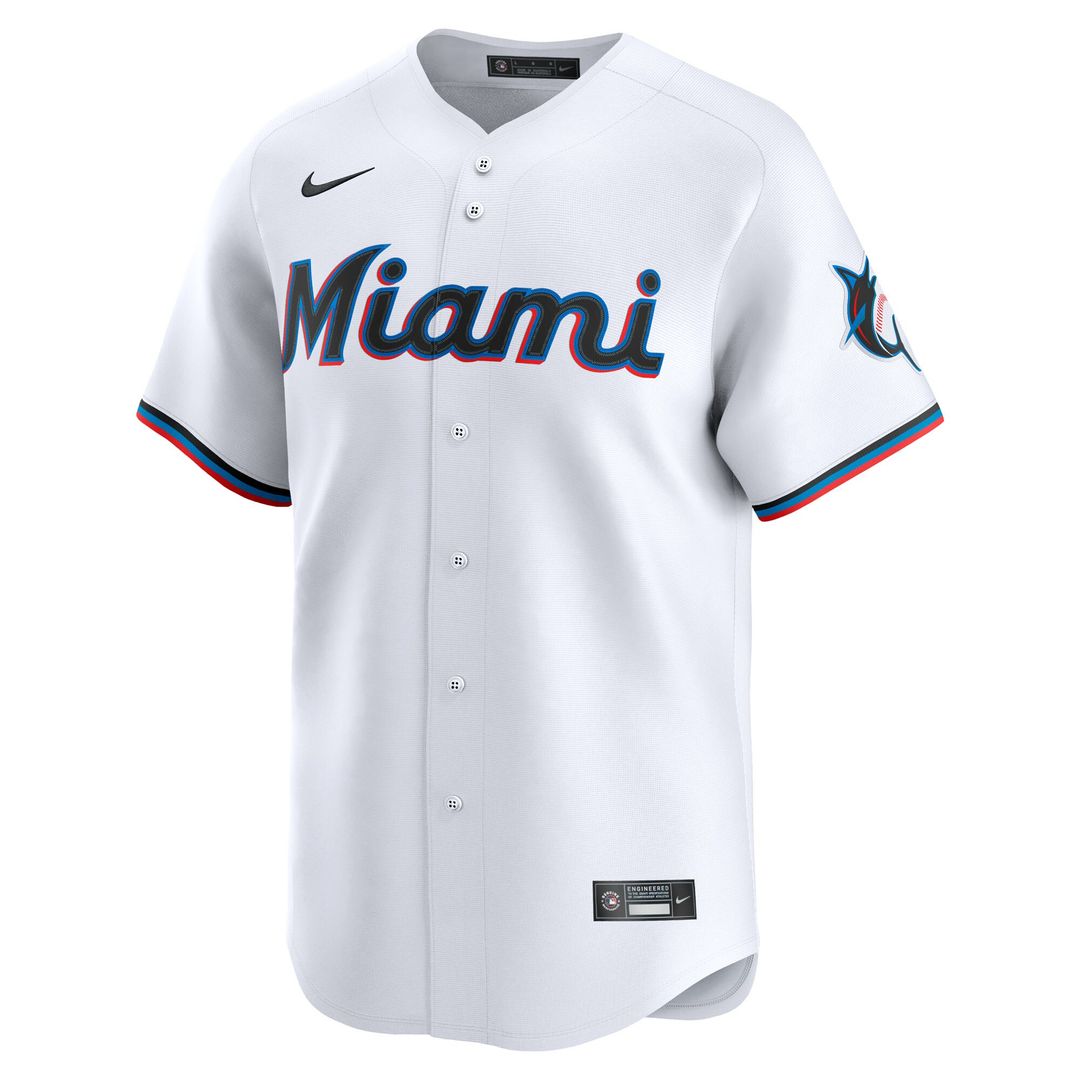 Miami Marlins Nike Home Limited Pick - A - Player Retired Roster Jersey - White Team Jersey Sports Fan Apparel