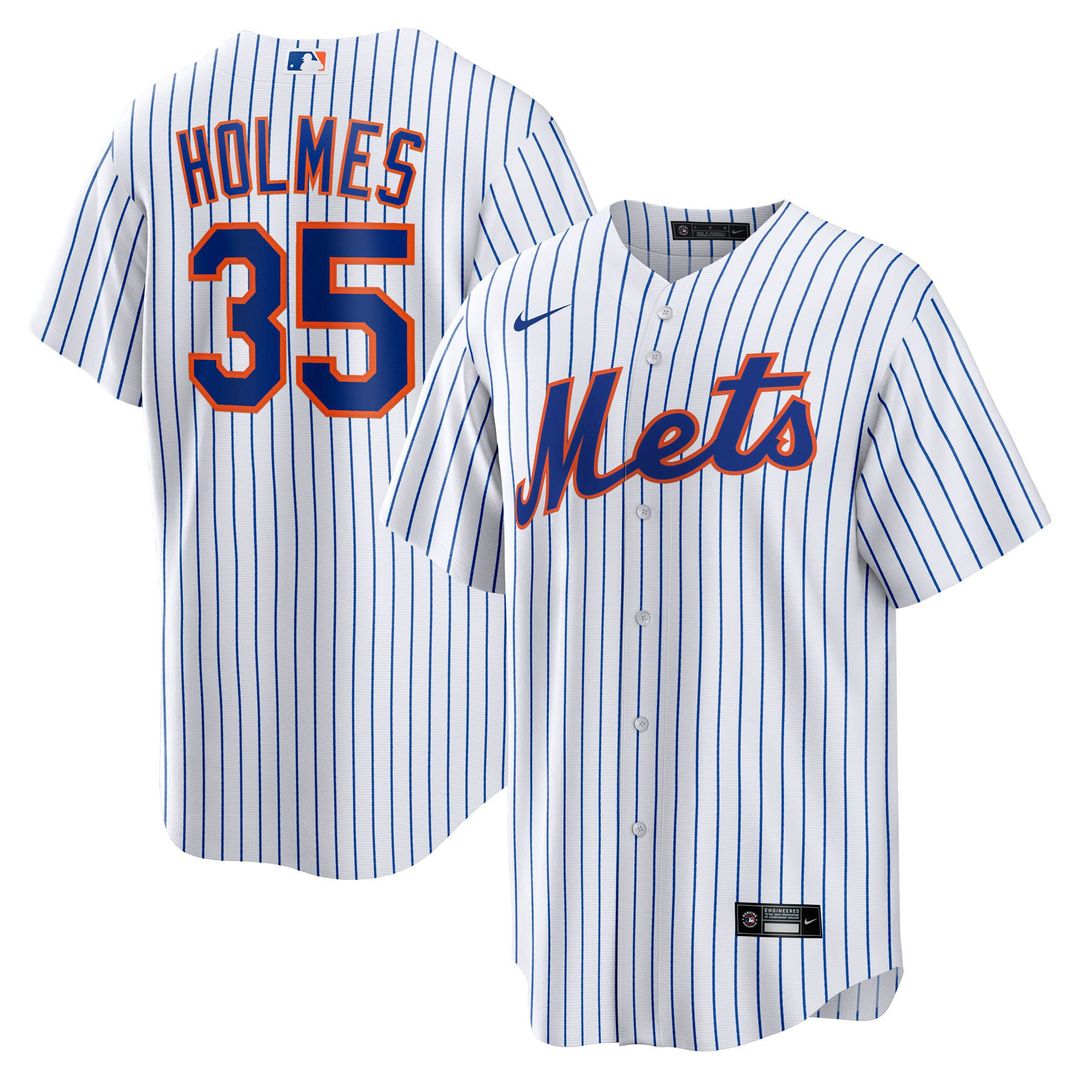 New York Mets Clay Holmes Nike Home Replica Jersey - White Team Jersey Sports Fan Apparel