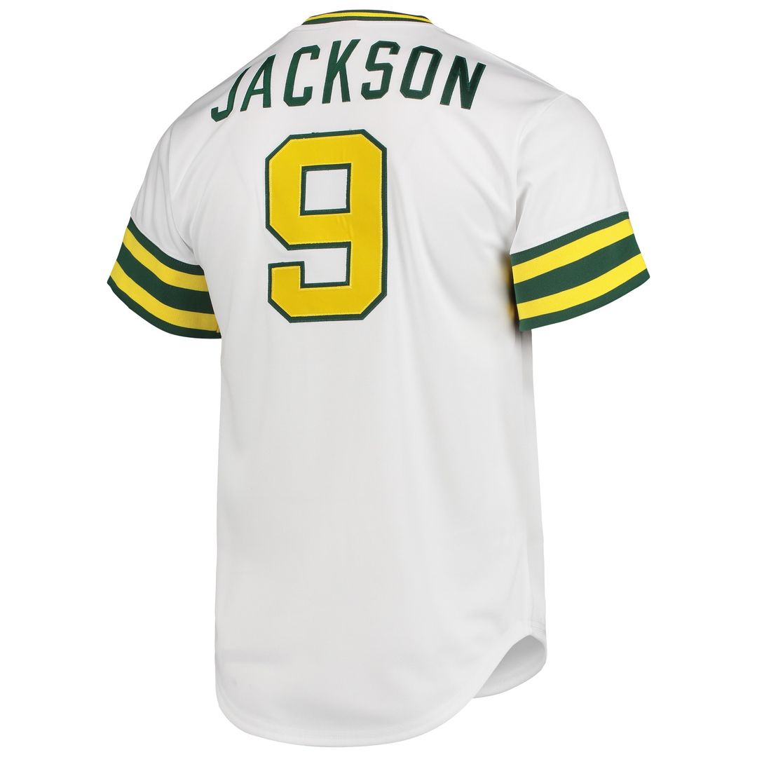Athletics Reggie Jackson Mitchell & Ness 1972 Cooperstown Authentic Jersey - White Team Jersey Sports Fan Apparel