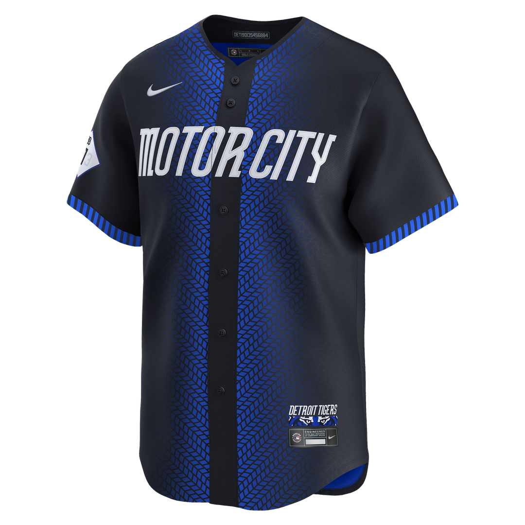 Detroit Tigers Nike City Connect Limited Jersey - Blue Team Jersey Sports Fan Apparel