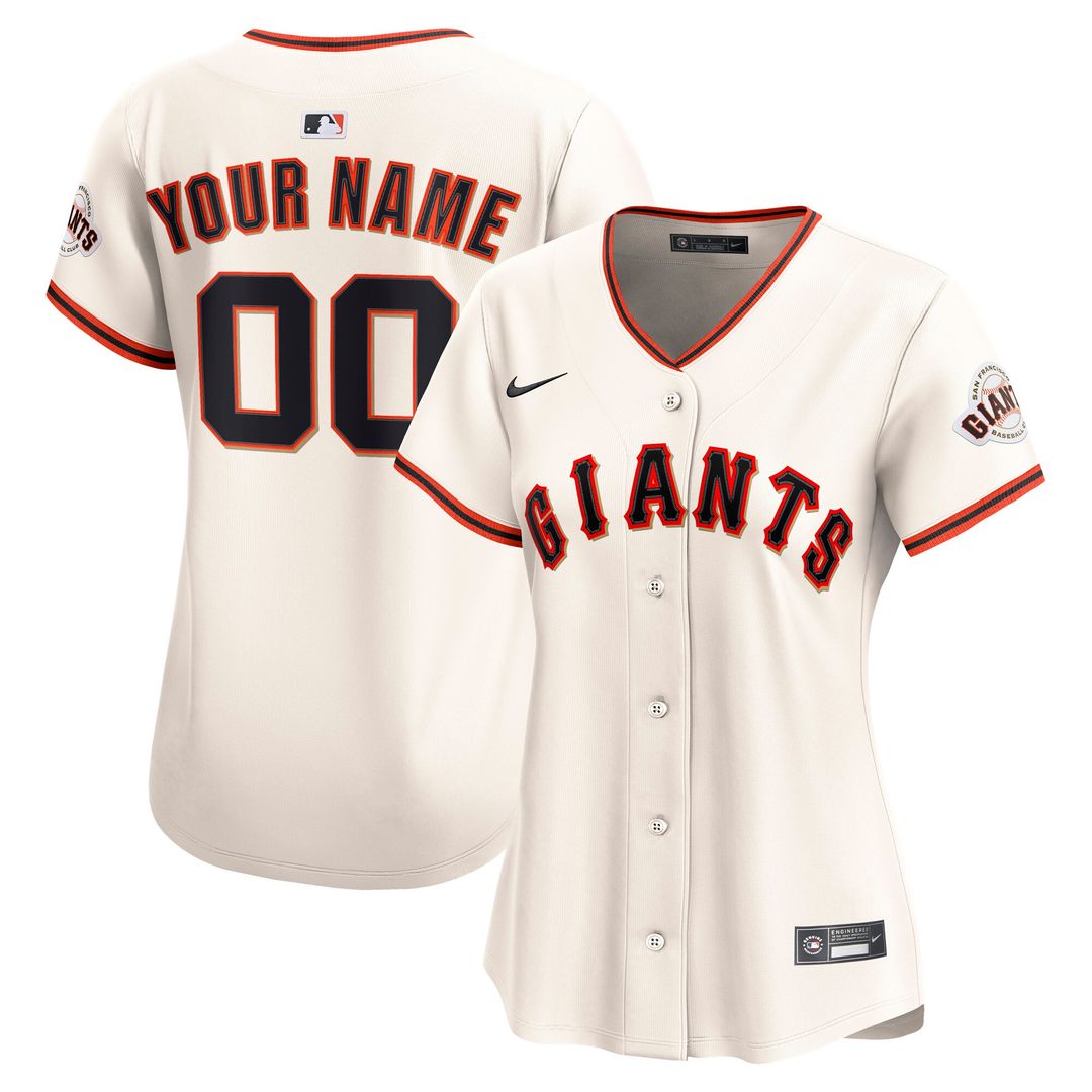 San Francisco Giants Nike Women's Home Limited Custom Jersey - Cream Team Jersey Sports Fan Apparel