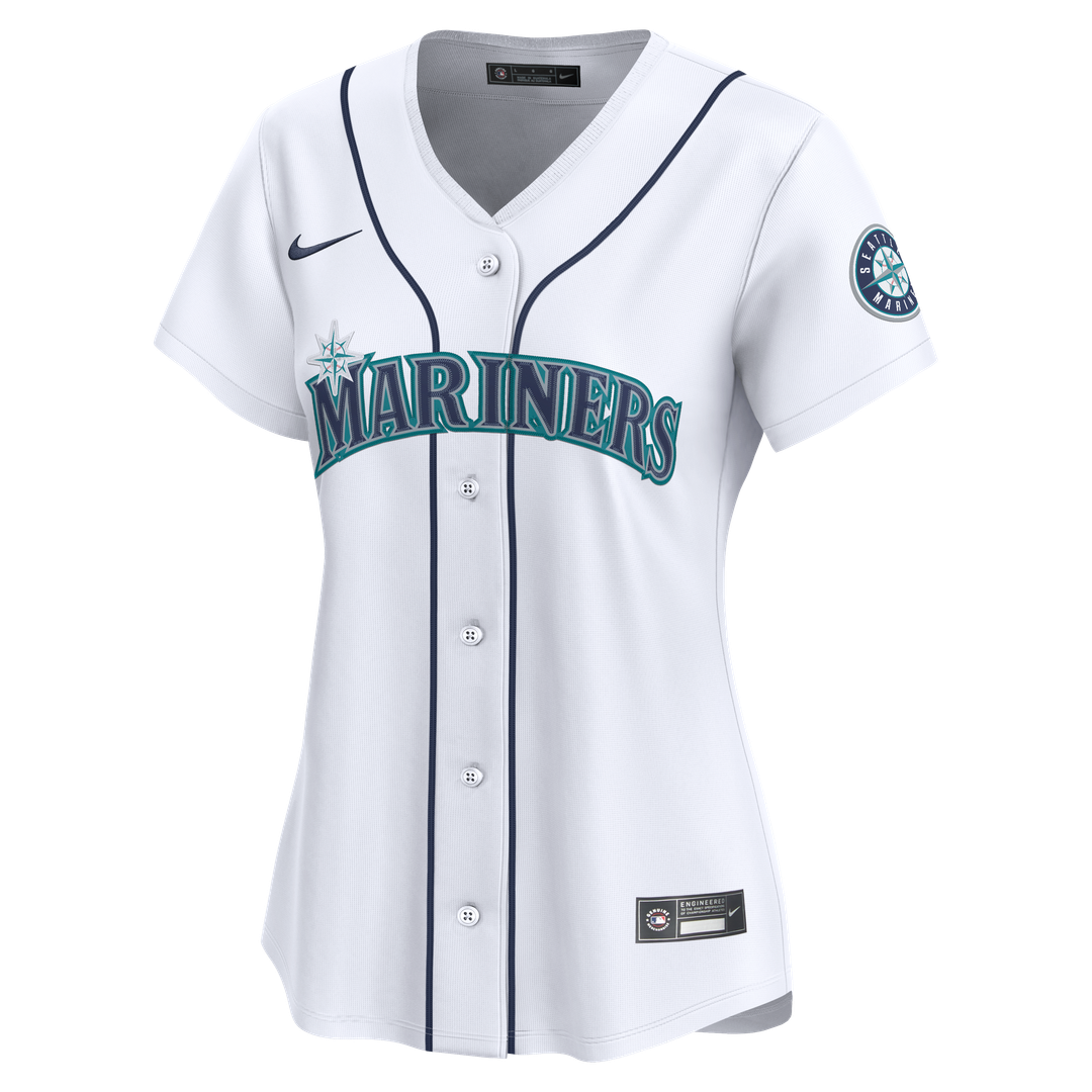 Seattle Mariners Julio Rodríguez Nike Women's Home Limited Jersey - White Team Jersey Sports Fan Apparel