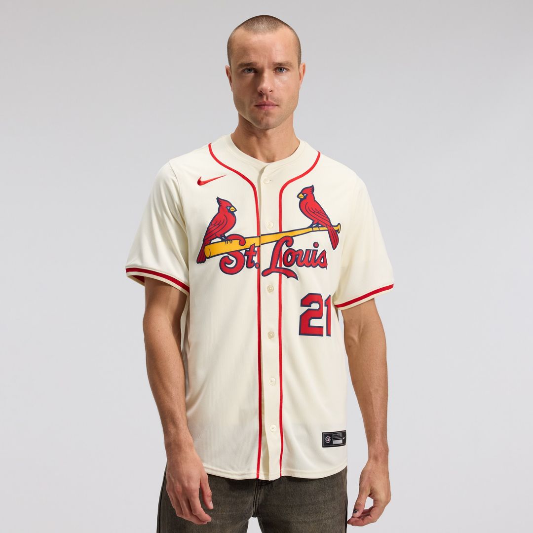 St. Louis Cardinals Lars Nootbaar Nike Alternate 2 Limited Jersey - Cream Team Jersey Sports Fan Apparel