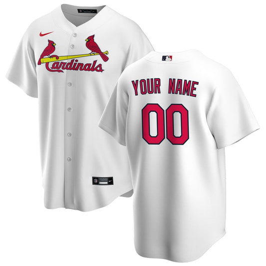 St. Louis Cardinals Nike Home Replica Custom Jersey - White Team Jersey Sports Fan Apparel