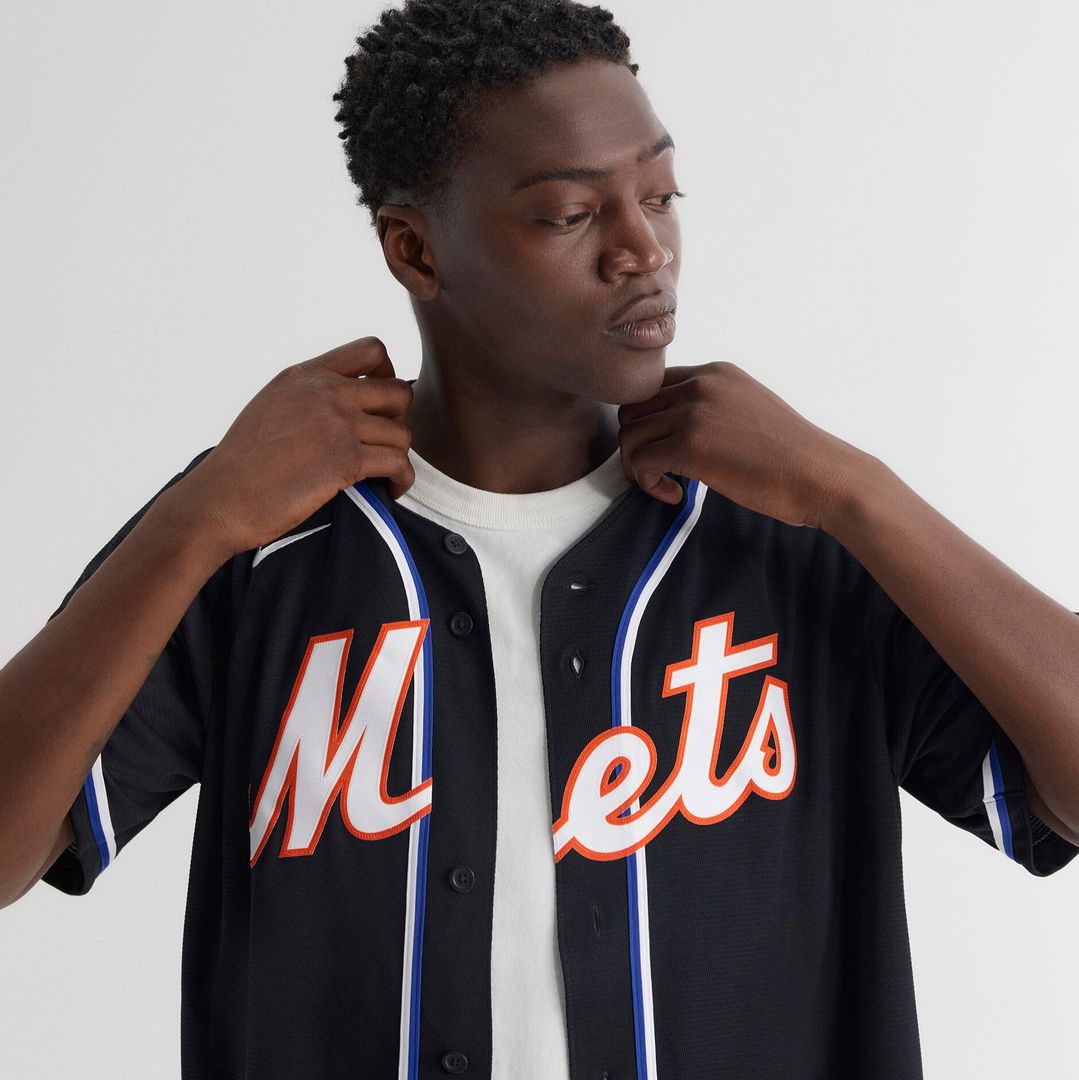 New York Mets Juan Soto Nike Fashion Replica Black Out Jersey Team Jersey Sports Fan Apparel