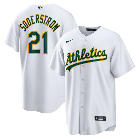 Athletics Tyler Soderstrom Nike Home Replica Jersey - White Team Jersey Sports Fan Apparel
