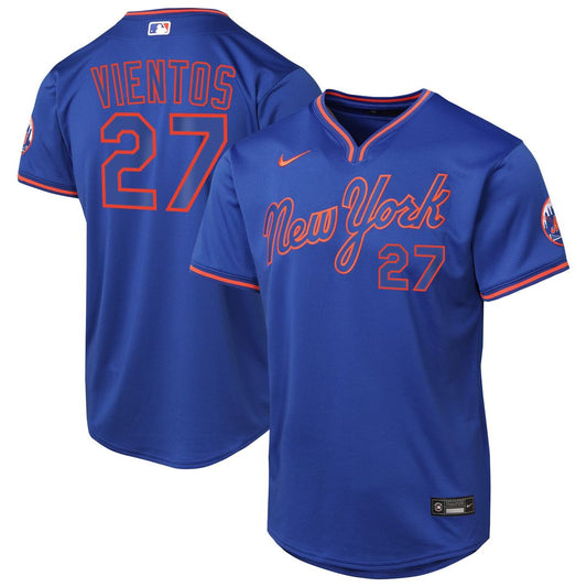 New York Mets Mark Vientos Nike Youth Alternate 2 Limited Jersey - Royal Team Jersey Sports Fan Apparel