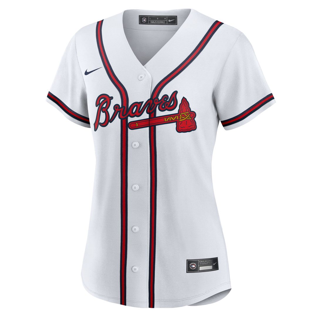 Atlanta Braves Ozzie Albies Nike Women's Home Replica Jersey - White Team Jersey Sports Fan Apparel