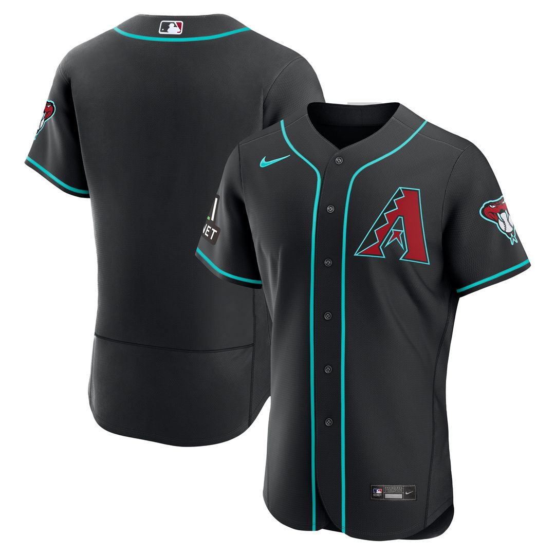 Arizona Diamondbacks Nike Alternate Authentic Jersey - Black Team Jersey Sports Fan Apparel