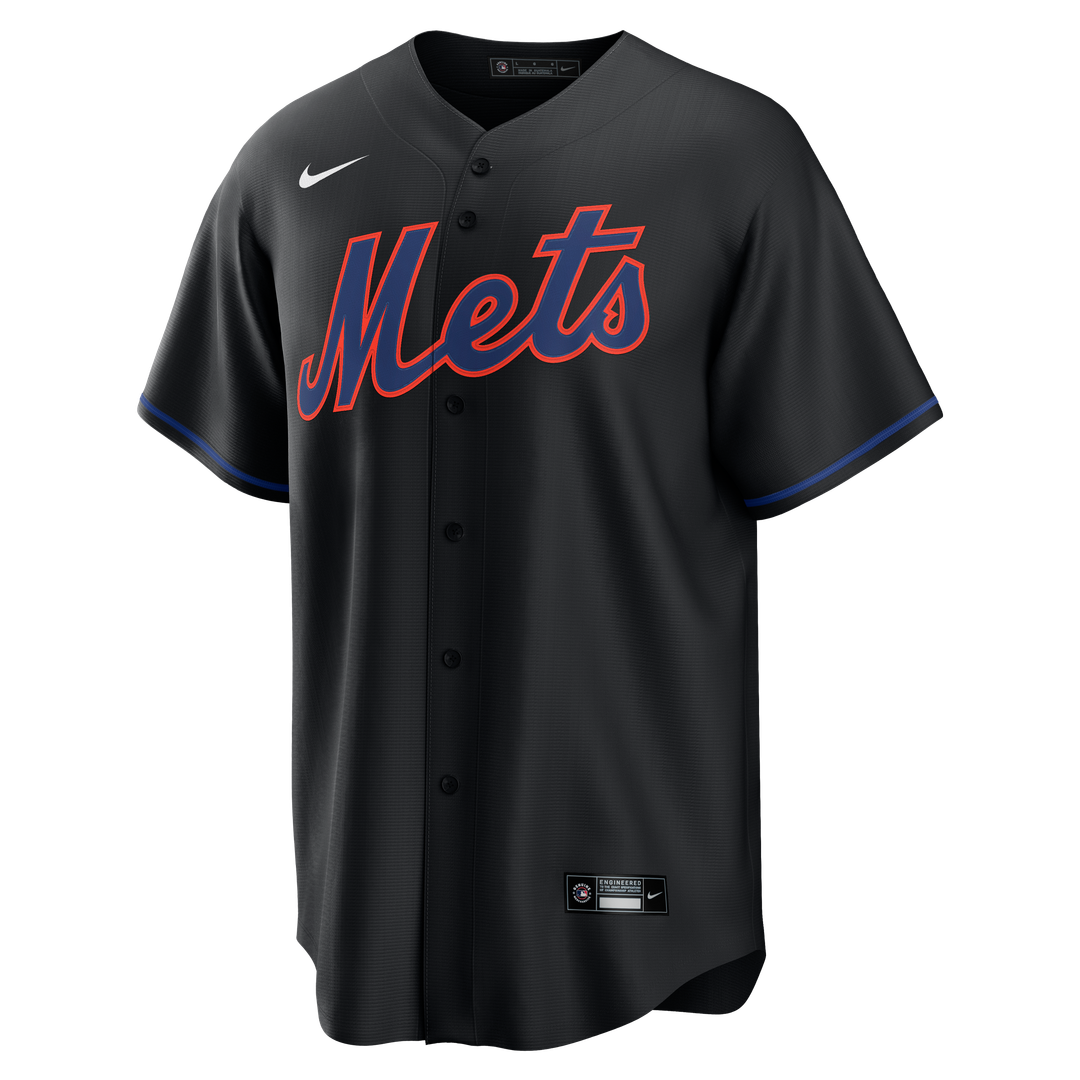 New York Mets Starling Marte Nike Alternate Replica Jersey - Black Team Jersey Sports Fan Apparel