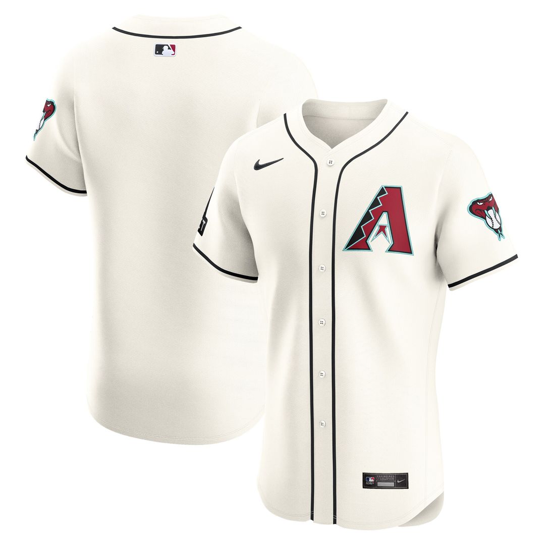 Arizona Diamondbacks Nike Home Elite Patch Jersey - White Team Jersey Sports Fan Apparel
