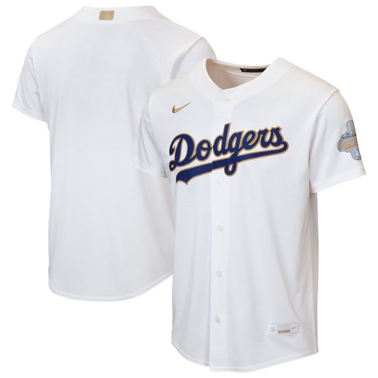 Los Angeles Dodgers Nike Youth 2026 Gold Collection Home Replica Jersey - White Team Jersey Sports Fan Apparel