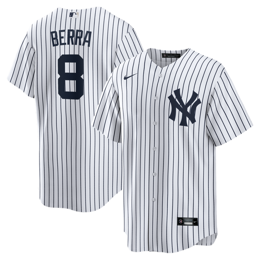 New York Yankees Yogi Berra Nike Home Retired Player Replica Jersey - White Team Jersey Sports Fan Apparel