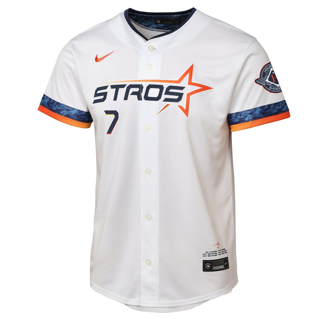 Houston Astros Craig Biggio Nike Youth 2025 City Connect Limited Player Jersey - White Team Jersey Sports Fan Apparel