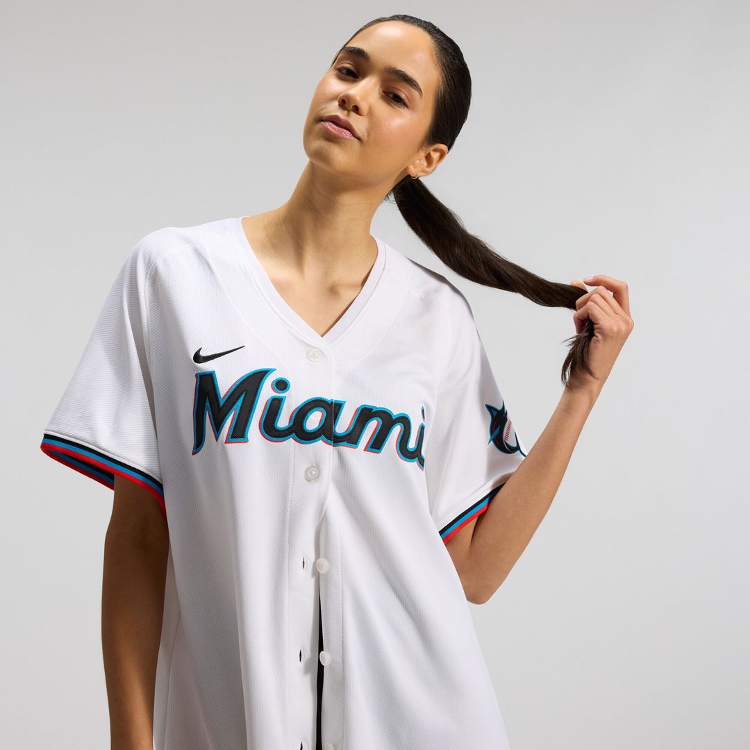 Miami Marlins Sandy Alcantara Nike Women's Home Limited Player Jersey - White Team Jersey Sports Fan Apparel