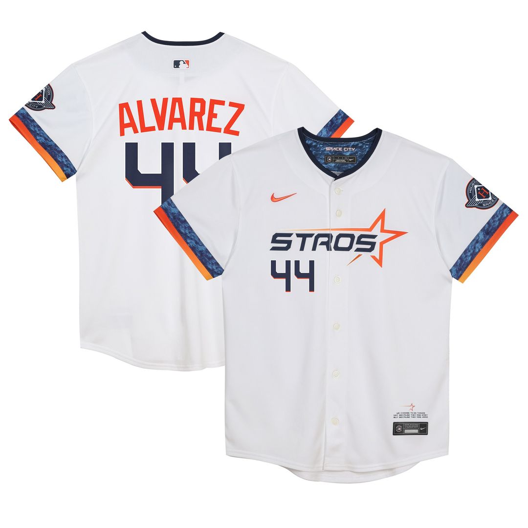Houston Astros Yordan Alvarez Nike Preschool 2025 City Connect Limited Player Jersey - White Team Jersey Sports Fan Apparel