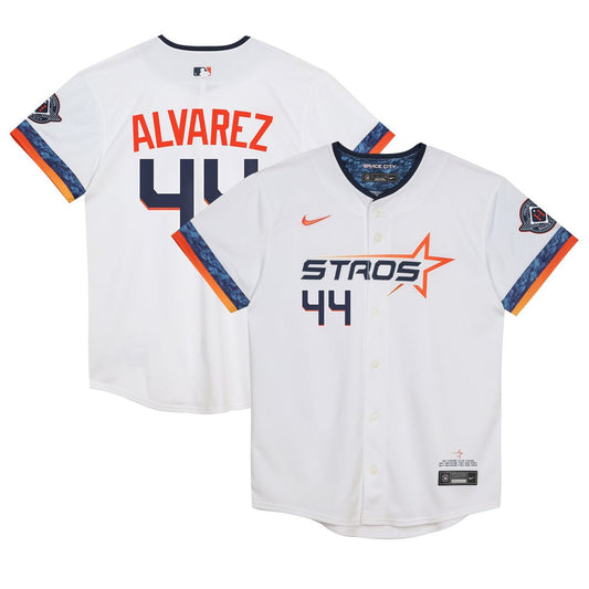 Houston Astros Yordan Alvarez Nike Preschool 2025 City Connect Limited Player Jersey - White Team Jersey Sports Fan Apparel