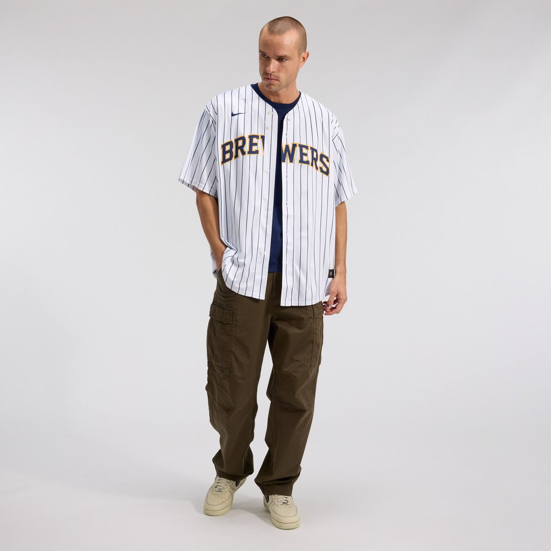 Milwaukee Brewers Christian Yelich Nike Alternate Replica Player Jersey - White Team Jersey Sports Fan Apparel