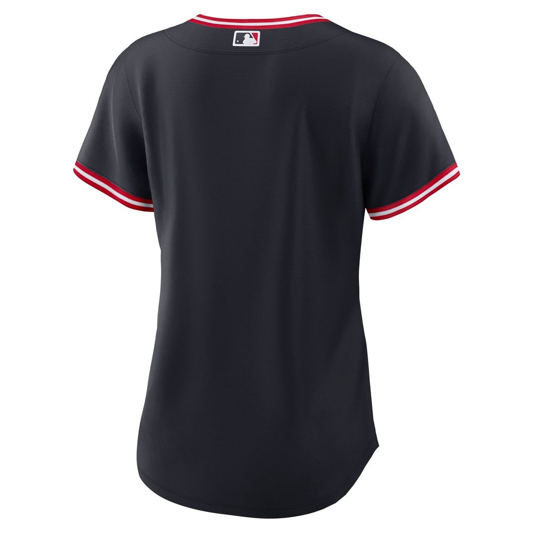 Cleveland Guardians Nike Women's Alternate Replica Jersey - Navy Team Jersey Sports Fan Apparel