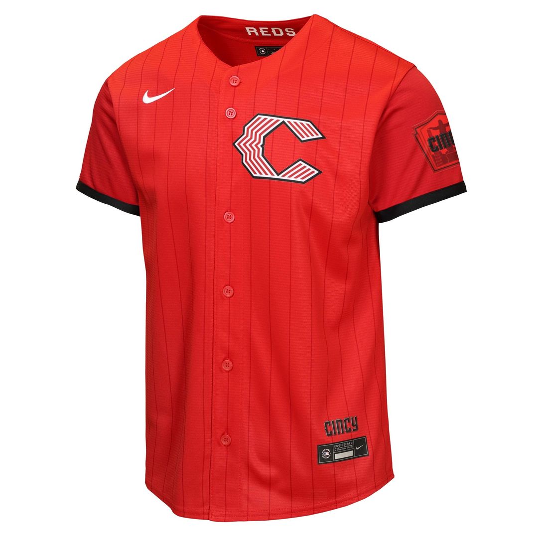 Cincinnati Reds Nike Youth 2026 City Connect Stadium Jersey - Red Team Jersey Sports Fan Apparel