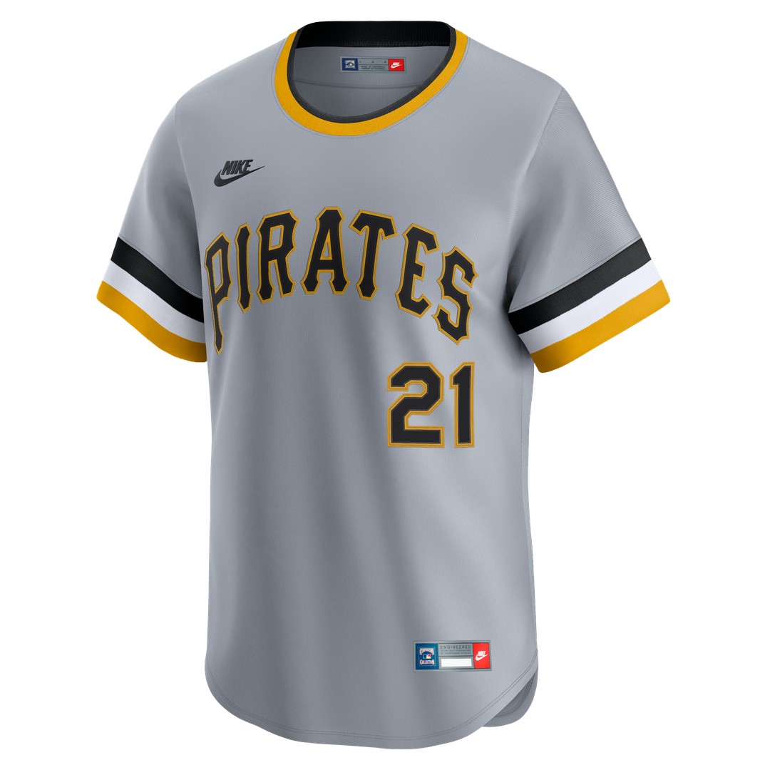 Pittsburgh Pirates Roberto Clemente Nike Throwback Cooperstown Limited Jersey - Gray Team Jersey Sports Fan Apparel