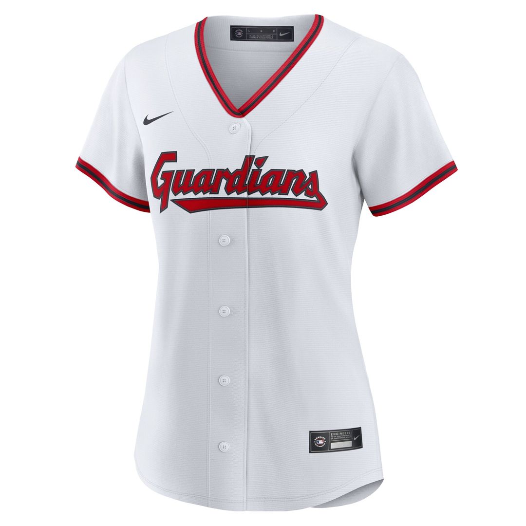 Cleveland Guardians Nike Women's Home Replica 2.0 Jersey - White Team Jersey Sports Fan Apparel