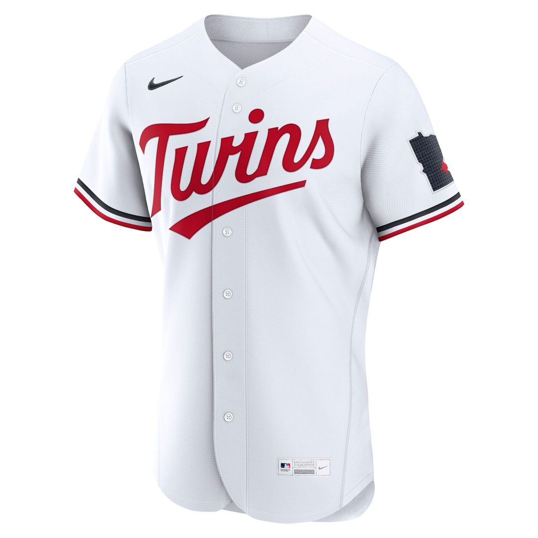 Minnesota Twins Nike Home Authentic Jersey - White Team Jersey Sports Fan Apparel