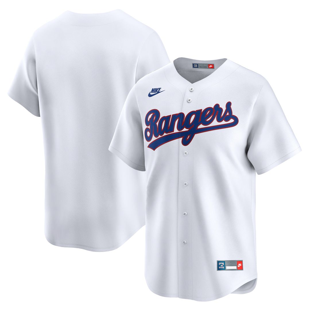 Texas Rangers Nike Cooperstown Limited Jersey - White Team Jersey Sports Fan Apparel