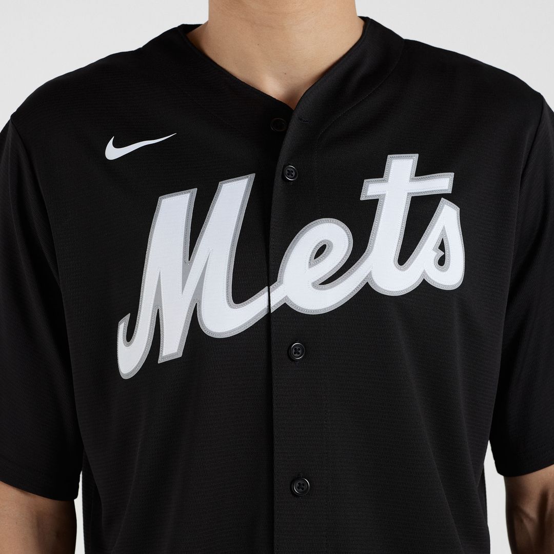 New York Mets Francisco Lindor Nike Replica Player Jersey - Black Team Jersey Sports Fan Apparel