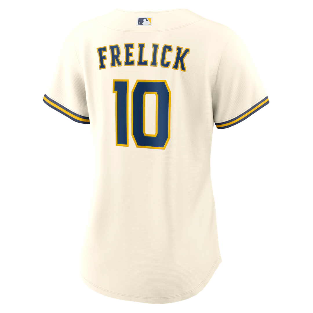 Milwaukee Brewers Sal Frelick Nike Women's Home Replica Jersey - Cream Team Jersey Sports Fan Apparel