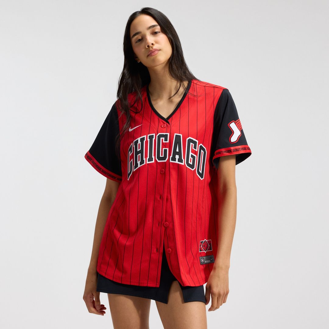 Chicago White Sox Nike Women's 2025 City Connect Limited Jersey - Red/Black Team Jersey Sports Fan Apparel