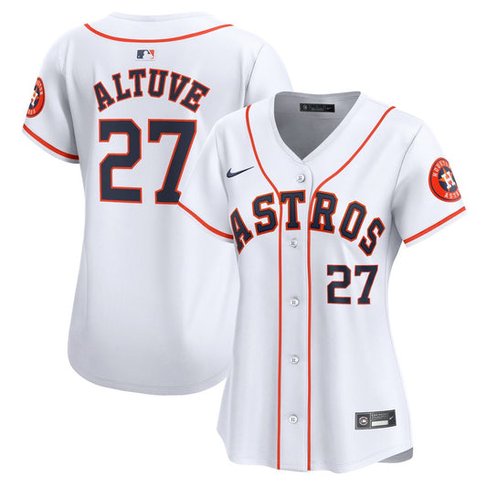 Houston Astros Jose Altuve Nike Women's Home Limited Player Jersey - White Team Jersey Sports Fan Apparel