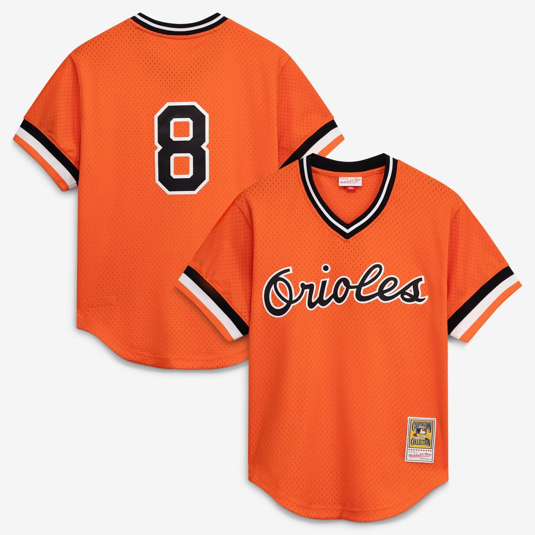 Baltimore Orioles Cal Ripken Jr. Mitchell & Ness Authentic Batting Practice Jersey - Orange Team Jersey Sports Fan Apparel