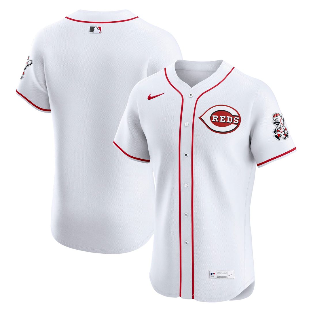 Cincinnati Reds Nike Home Elite Jersey - White Team Jersey Sports Fan Apparel
