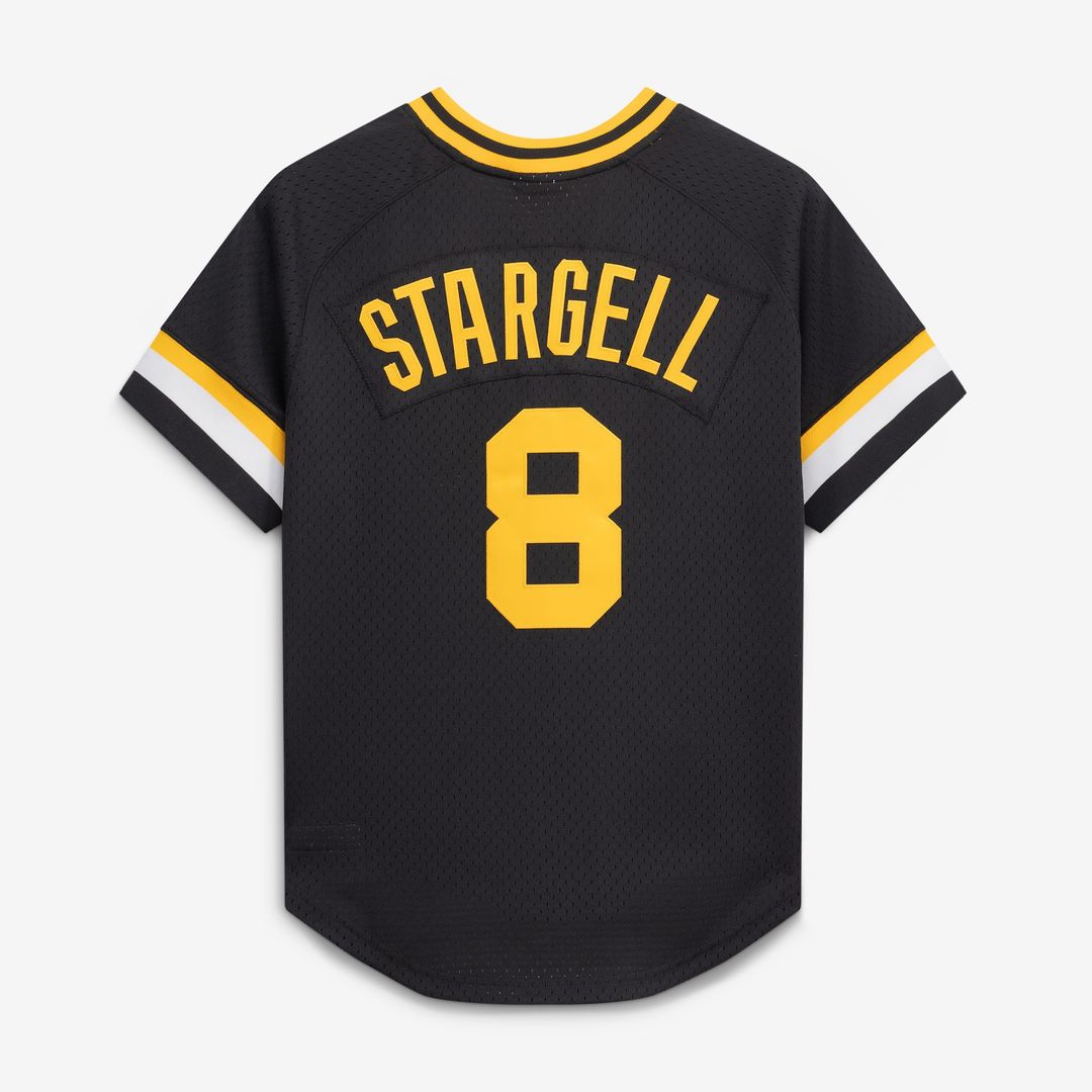 Pittsburgh Pirates Willie Stargell Mitchell & Ness Authentic Batting Practice Jersey - Black Team Jersey Sports Fan Apparel