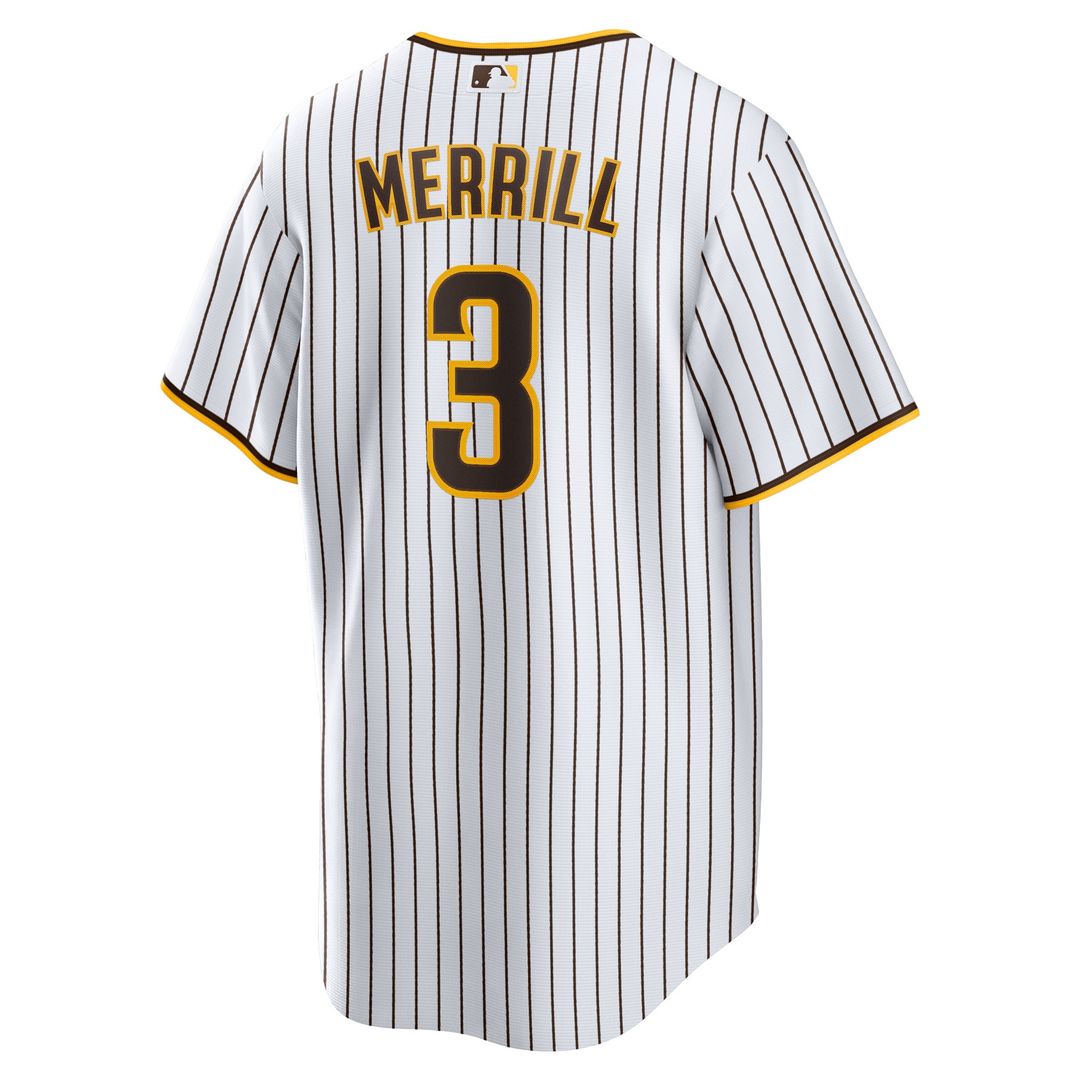 San Diego Padres Jackson Merrill Nike Home Replica Jersey - White Team Jersey Sports Fan Apparel